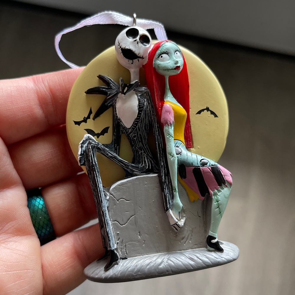 NWOT Jack and Sally Ornament Disney Nightmare Before Christmas